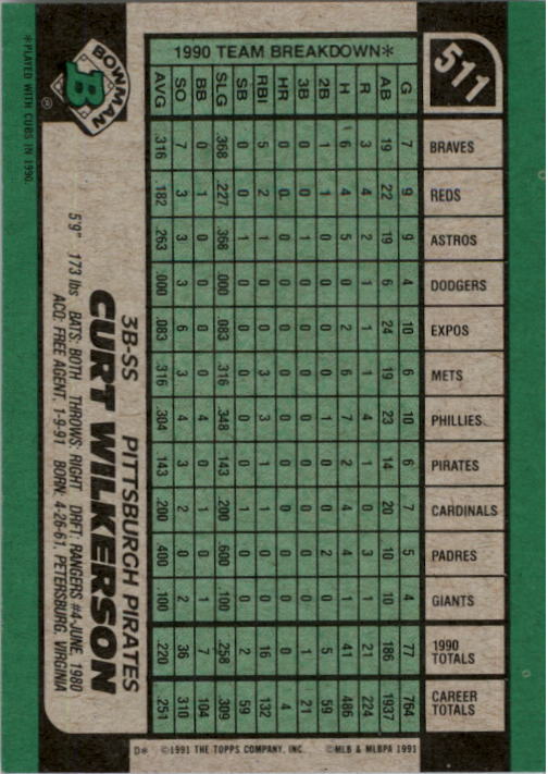 thumbnail 23  - A9914- 1991 Bowman Baseball Cards 501-704 +Rookies -You Pick- 10+ FREE US SHIP