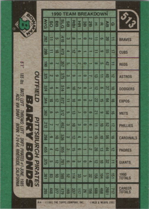 thumbnail 27  - A9914- 1991 Bowman Baseball Cards 501-704 +Rookies -You Pick- 10+ FREE US SHIP