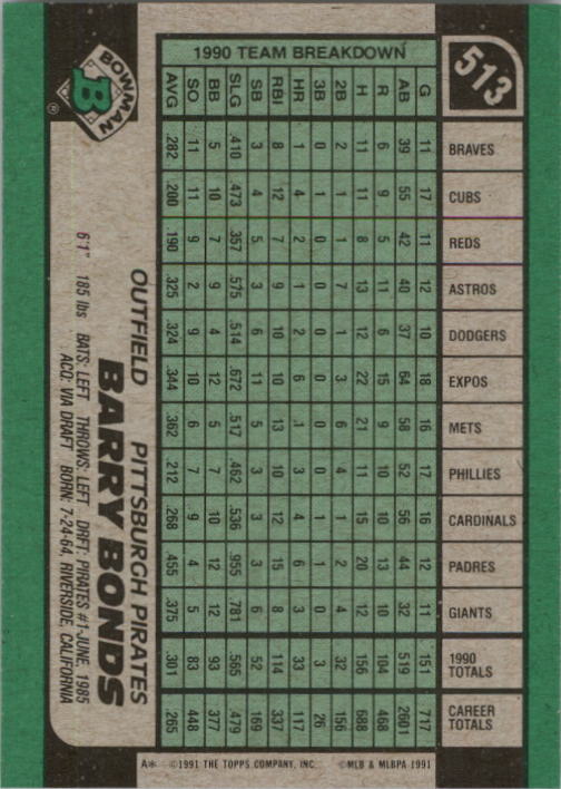 A9914- 1991 Bowman Baseball Cards 501-704 +Rookies -You Pick- 10+ FREE US SHIP - Picture 27 of 395