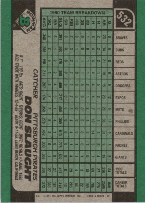 thumbnail 57  - 1991 Bowman Baseball (Pick Card From List 501-698) C76 06-22