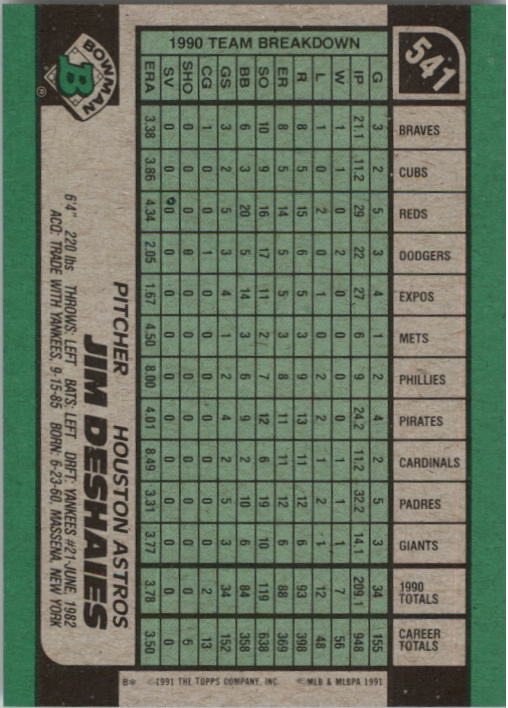 thumbnail 83  - A9914- 1991 Bowman Baseball Cards 501-704 +Rookies -You Pick- 10+ FREE US SHIP