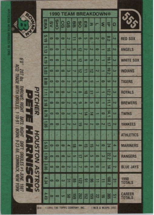 A9914- 1991 Bowman Baseball Cards 501-704 +Rookies -You Pick- 10+ FREE US SHIP - Picture 109 of 395