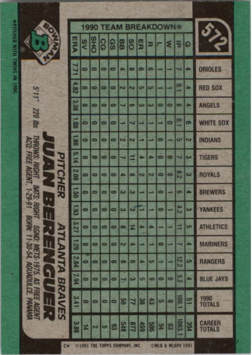 A9914- 1991 Bowman Baseball Cards 501-704 +Rookies -You Pick- 10+ FREE US SHIP - Picture 141 of 395