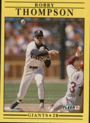 1991 Fleer Baseball Card Pick 251-495