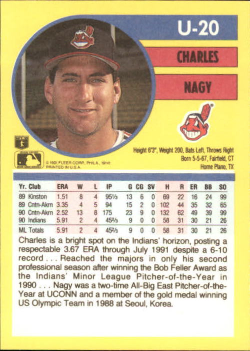 1991 Fleer Update Baseball Card Pick