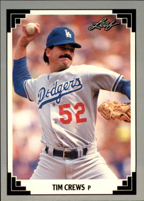 1991 Leaf Baseball Card #141 Tim Crews | eBay