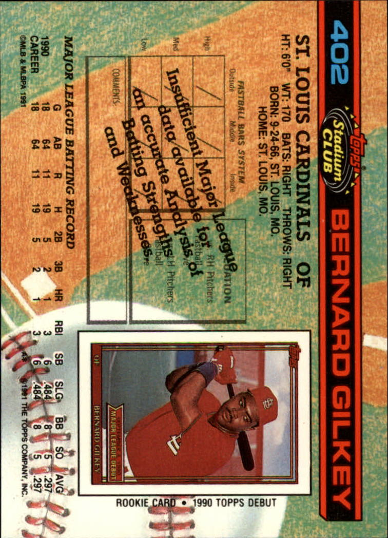 thumbnail 5  - A1126- 1991 Stadium Club BB Cards 401-600 +Rookies -You Pick- 10+ FREE US SHIP