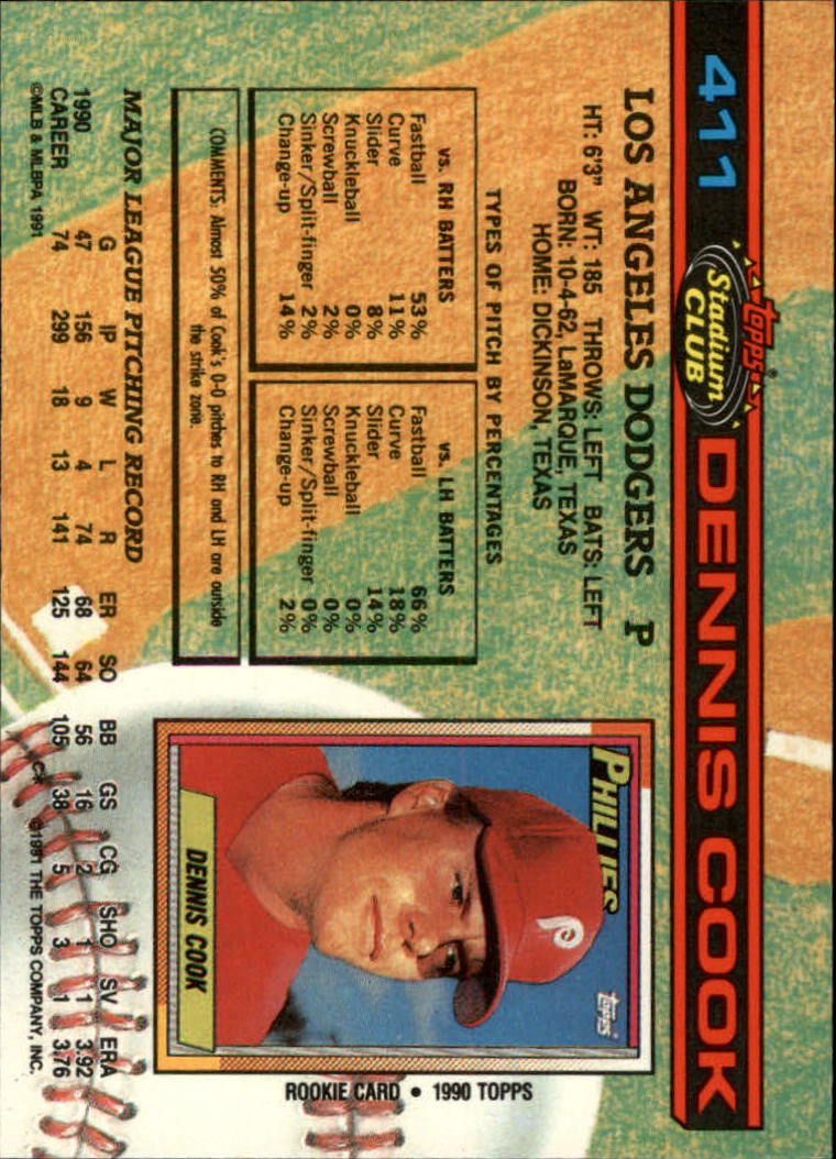 A1126- 1991 Stadium Club BB Cards 401-600 +Rookies -You Pick- 10+ FREE US SHIP - Picture 23 of 401
