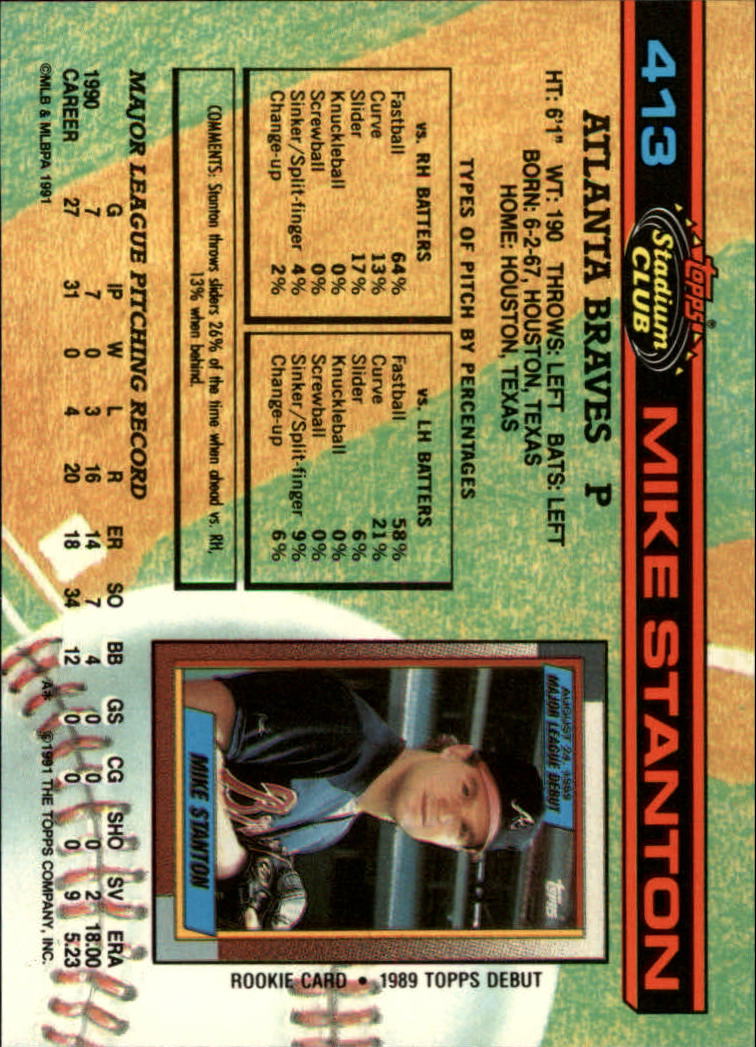 thumbnail 27  - A1126- 1991 Stadium Club BB Cards 401-600 +Rookies -You Pick- 10+ FREE US SHIP