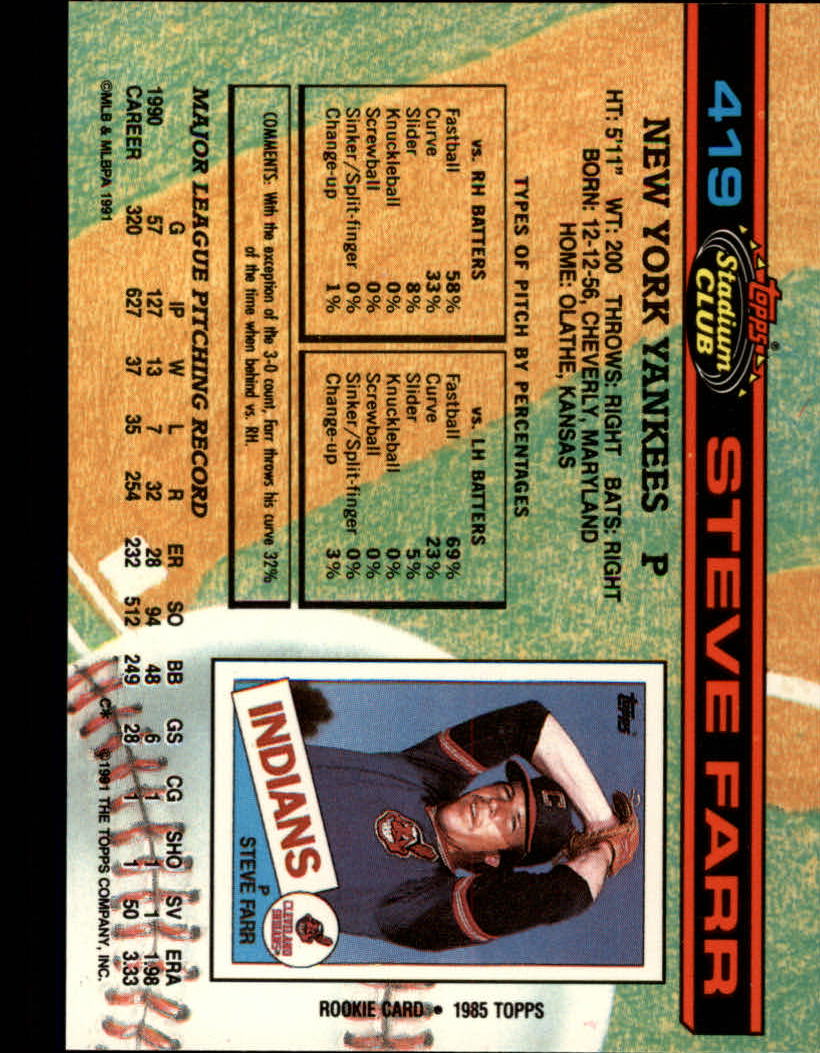 A1126- 1991 Stadium Club BB Cards 401-600 +Rookies -You Pick- 10+ FREE US SHIP - Picture 39 of 401