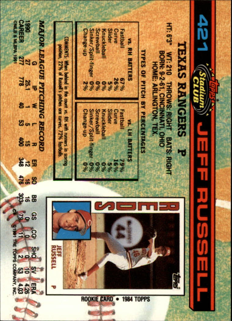 thumbnail 43  - A1126- 1991 Stadium Club BB Cards 401-600 +Rookies -You Pick- 10+ FREE US SHIP