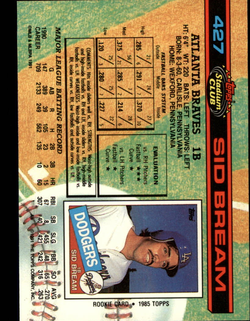 thumbnail 55  - A1126- 1991 Stadium Club BB Cards 401-600 +Rookies -You Pick- 10+ FREE US SHIP