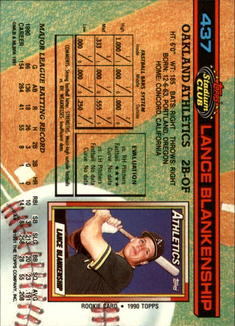 A1126- 1991 Stadium Club BB Cards 401-600 +Rookies -You Pick- 10+ FREE US SHIP - Picture 75 of 401