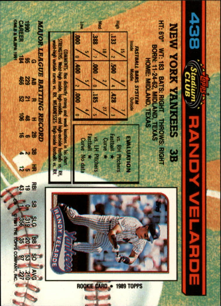A1126- 1991 Stadium Club BB Cards 401-600 +Rookies -You Pick- 10+ FREE US SHIP - Picture 77 of 401