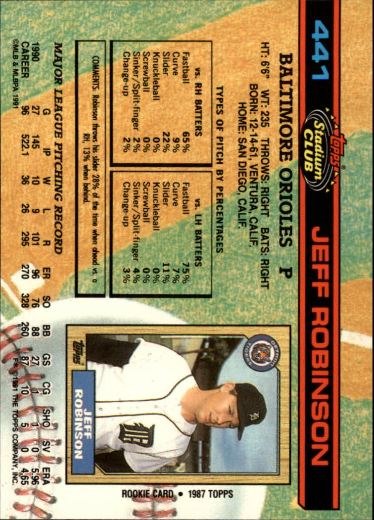 A1126- 1991 Stadium Club BB Cards 401-600 +Rookies -You Pick- 10+ FREE US SHIP - Picture 83 of 401