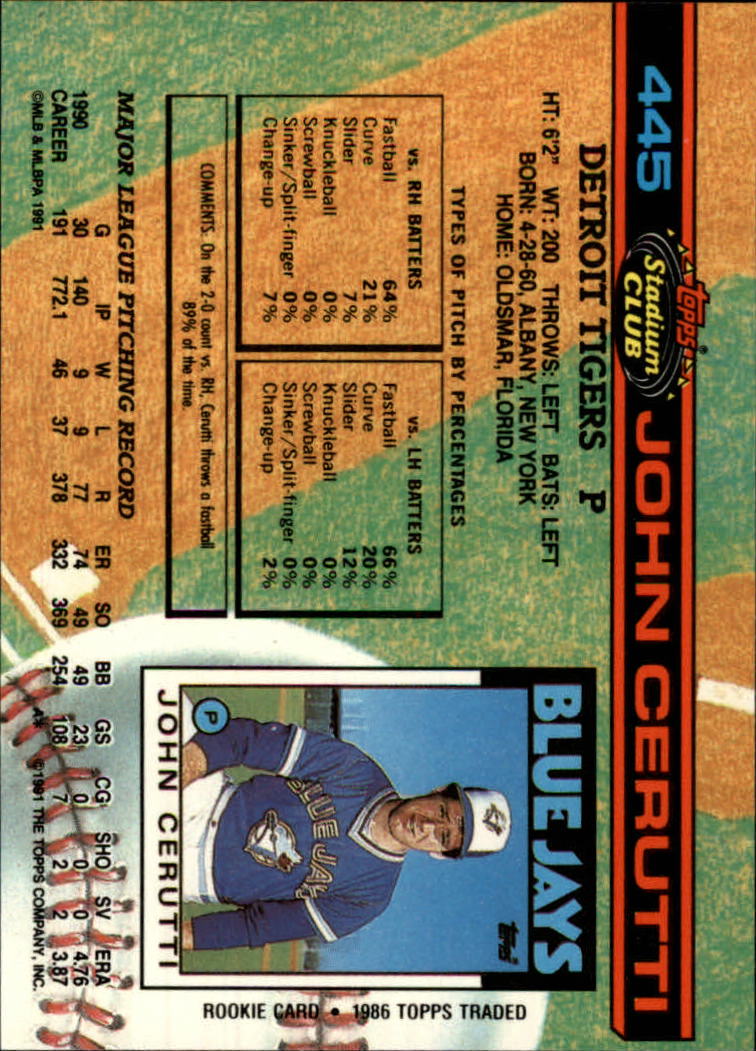 thumbnail 91  - A1126- 1991 Stadium Club BB Cards 401-600 +Rookies -You Pick- 10+ FREE US SHIP