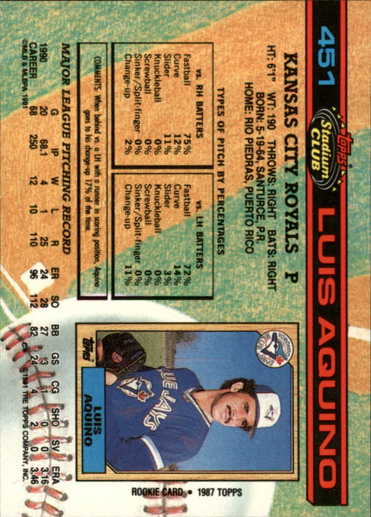 thumbnail 103  - A1126- 1991 Stadium Club BB Cards 401-600 +Rookies -You Pick- 10+ FREE US SHIP