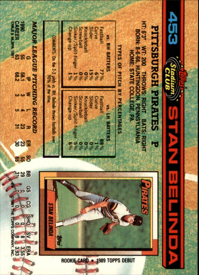 A1126- 1991 Stadium Club BB Cards 401-600 +Rookies -You Pick- 10+ FREE US SHIP - Picture 107 of 401
