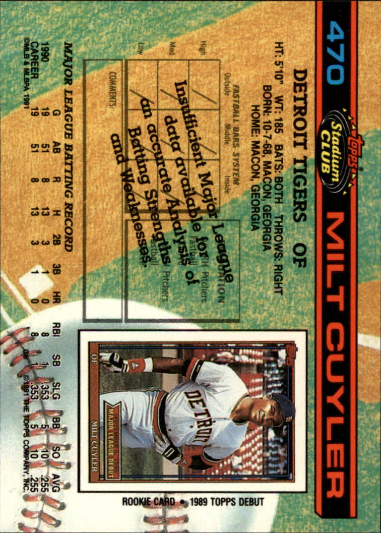 A1126- 1991 Stadium Club BB Cards 401-600 +Rookies -You Pick- 10+ FREE US SHIP - Picture 141 of 401