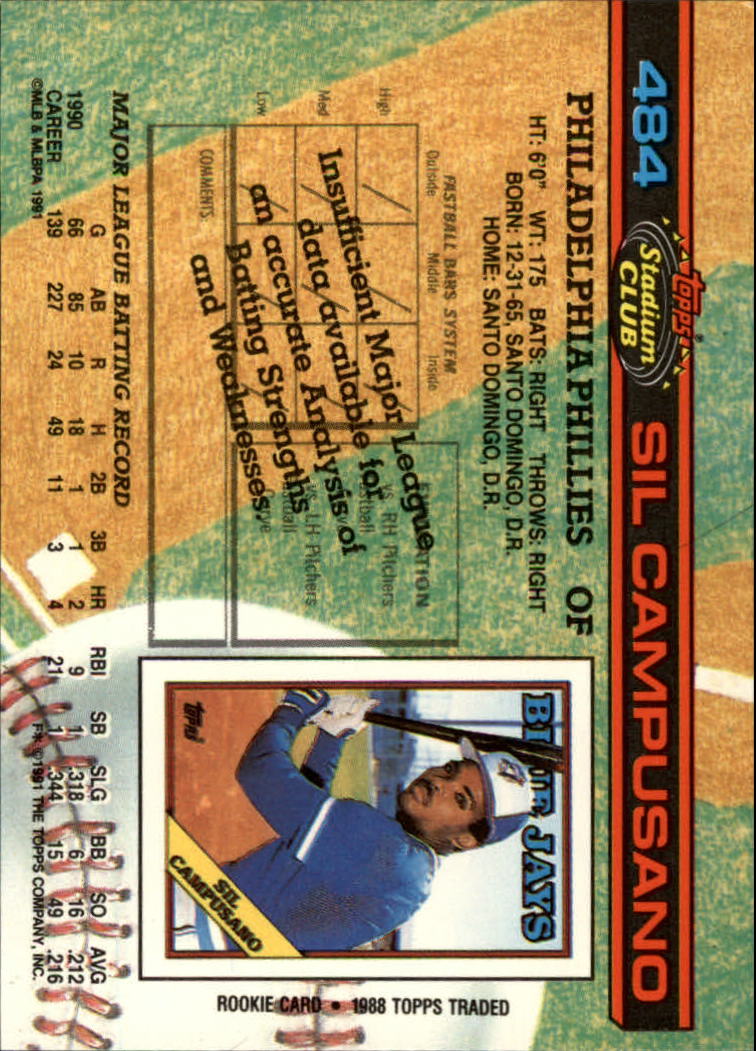 thumbnail 169  - A1126- 1991 Stadium Club BB Cards 401-600 +Rookies -You Pick- 10+ FREE US SHIP
