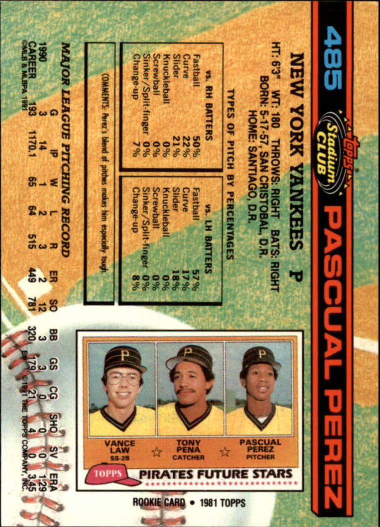 A1126- 1991 Stadium Club BB Cards 401-600 +Rookies -You Pick- 10+ FREE US SHIP - Picture 171 of 401
