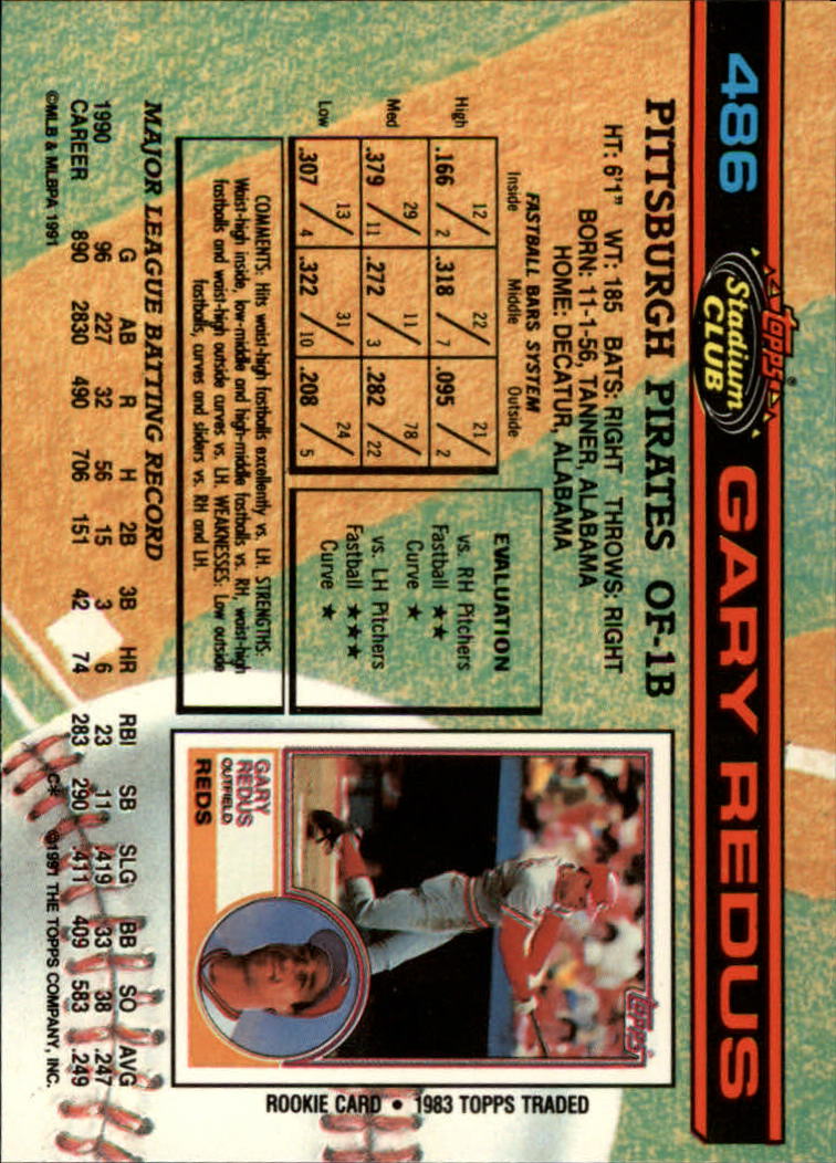 A1126- 1991 Stadium Club BB Cards 401-600 +Rookies -You Pick- 10+ FREE US SHIP - Picture 173 of 401