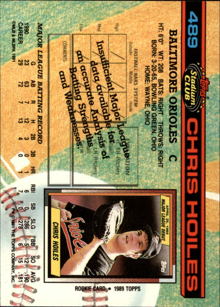 thumbnail 179  - A1126- 1991 Stadium Club BB Cards 401-600 +Rookies -You Pick- 10+ FREE US SHIP
