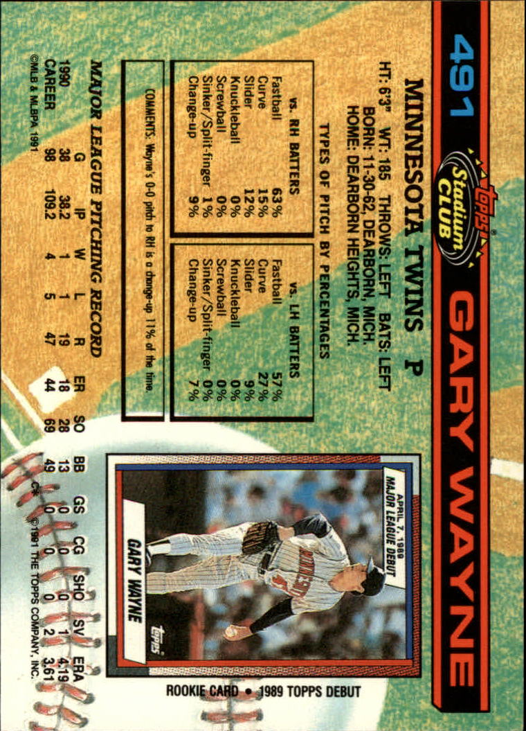 A1126- 1991 Stadium Club BB Cards 401-600 +Rookies -You Pick- 10+ FREE US SHIP - Picture 183 of 401