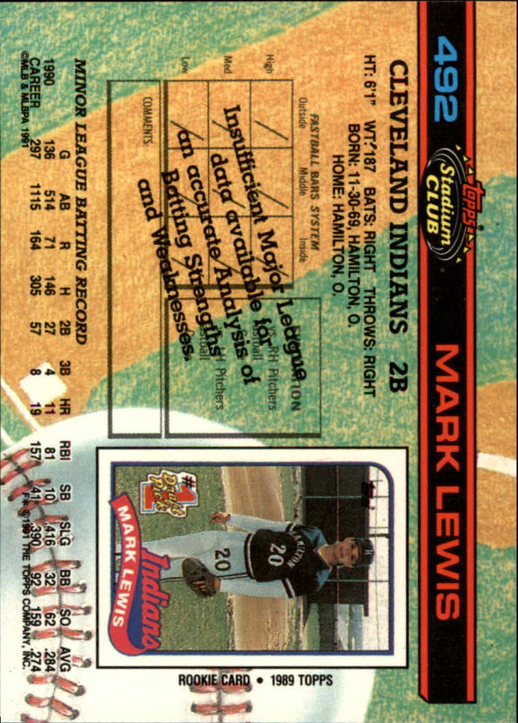 A1126- 1991 Stadium Club BB Cards 401-600 +Rookies -You Pick- 10+ FREE US SHIP - Picture 185 of 401