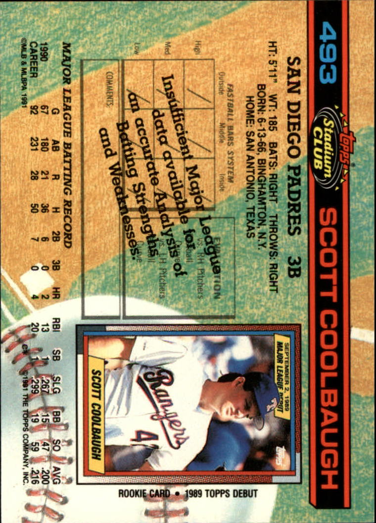 thumbnail 187  - A1126- 1991 Stadium Club BB Cards 401-600 +Rookies -You Pick- 10+ FREE US SHIP