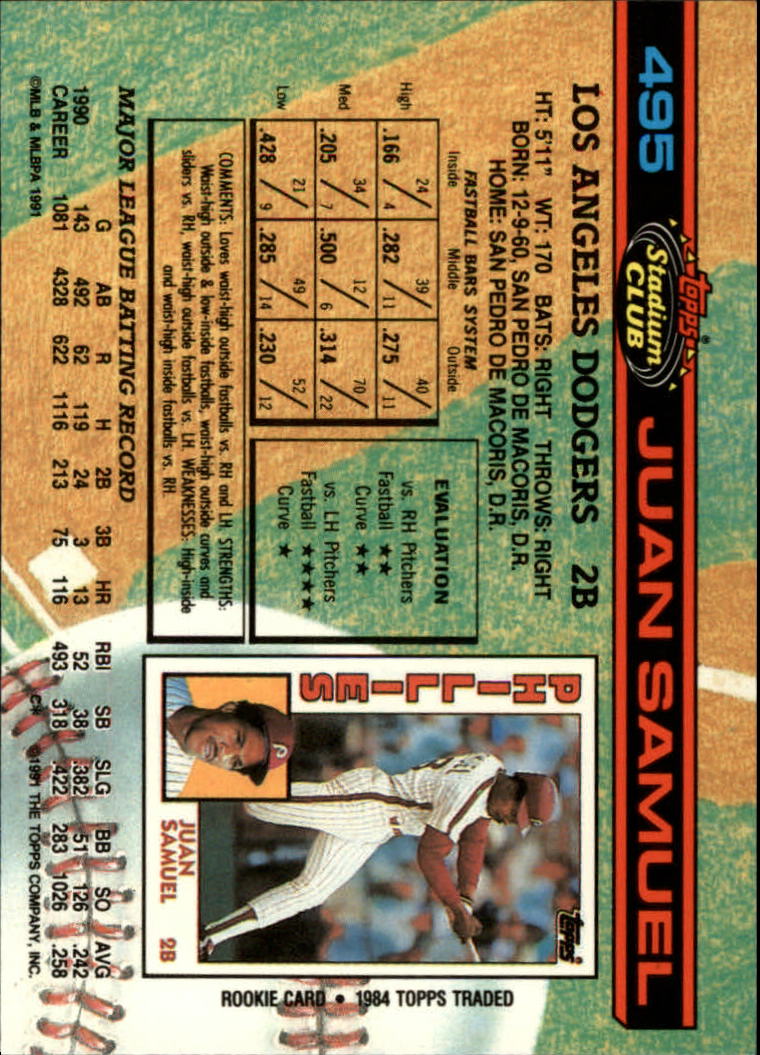A1126- 1991 Stadium Club BB Cards 401-600 +Rookies -You Pick- 10+ FREE US SHIP - Picture 191 of 401