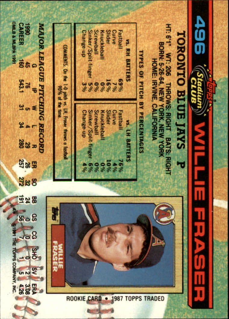 A1126- 1991 Stadium Club BB Cards 401-600 +Rookies -You Pick- 10+ FREE US SHIP - Picture 193 of 401