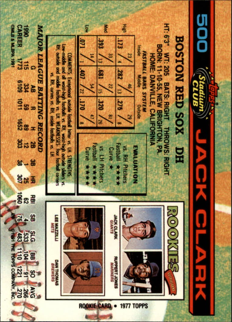 thumbnail 201  - A1126- 1991 Stadium Club BB Cards 401-600 +Rookies -You Pick- 10+ FREE US SHIP