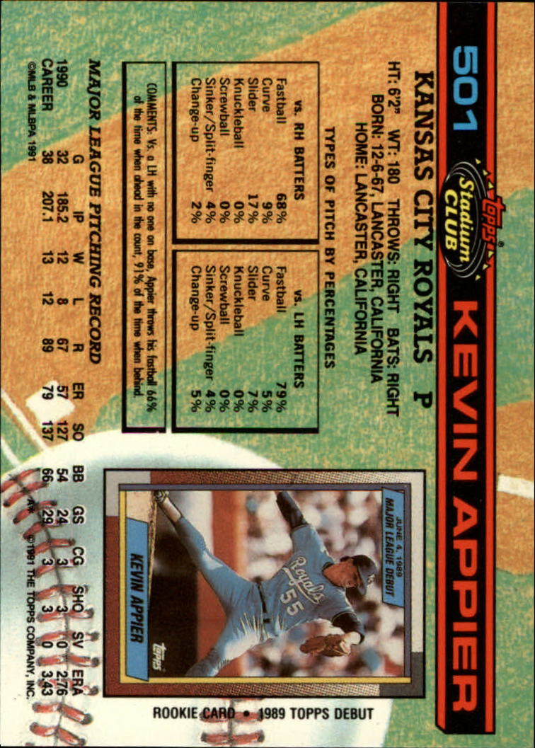 thumbnail 3  - 1991 Stadium Club Baseball Card Pick 501-600