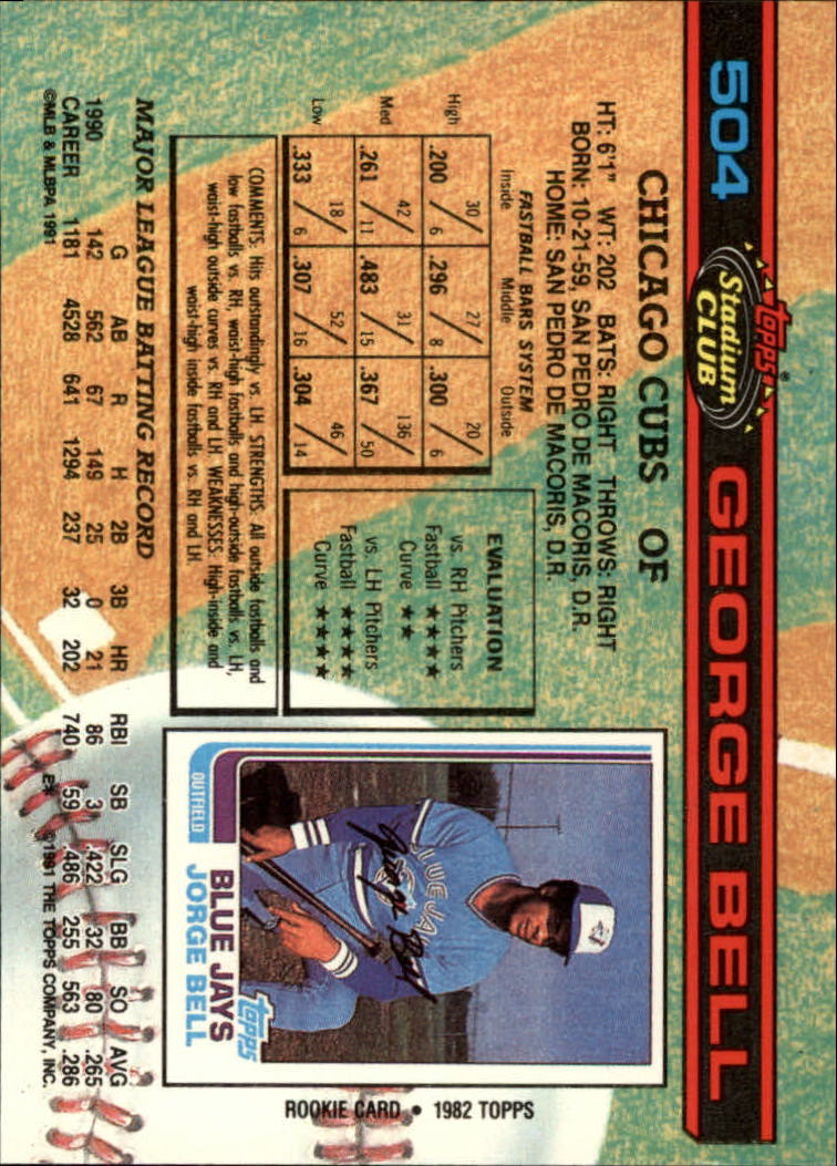thumbnail 9  - 1991 Stadium Club Baseball Card Pick 501-600