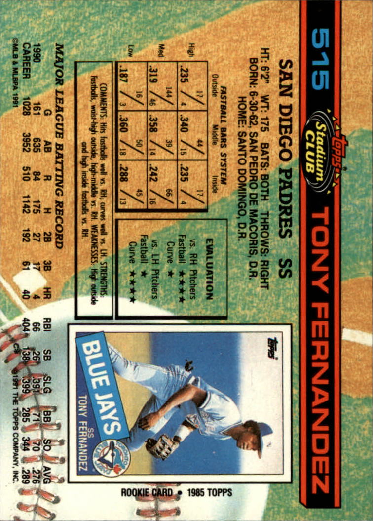 thumbnail 31  - 1991 Stadium Club Baseball Card Pick 501-600