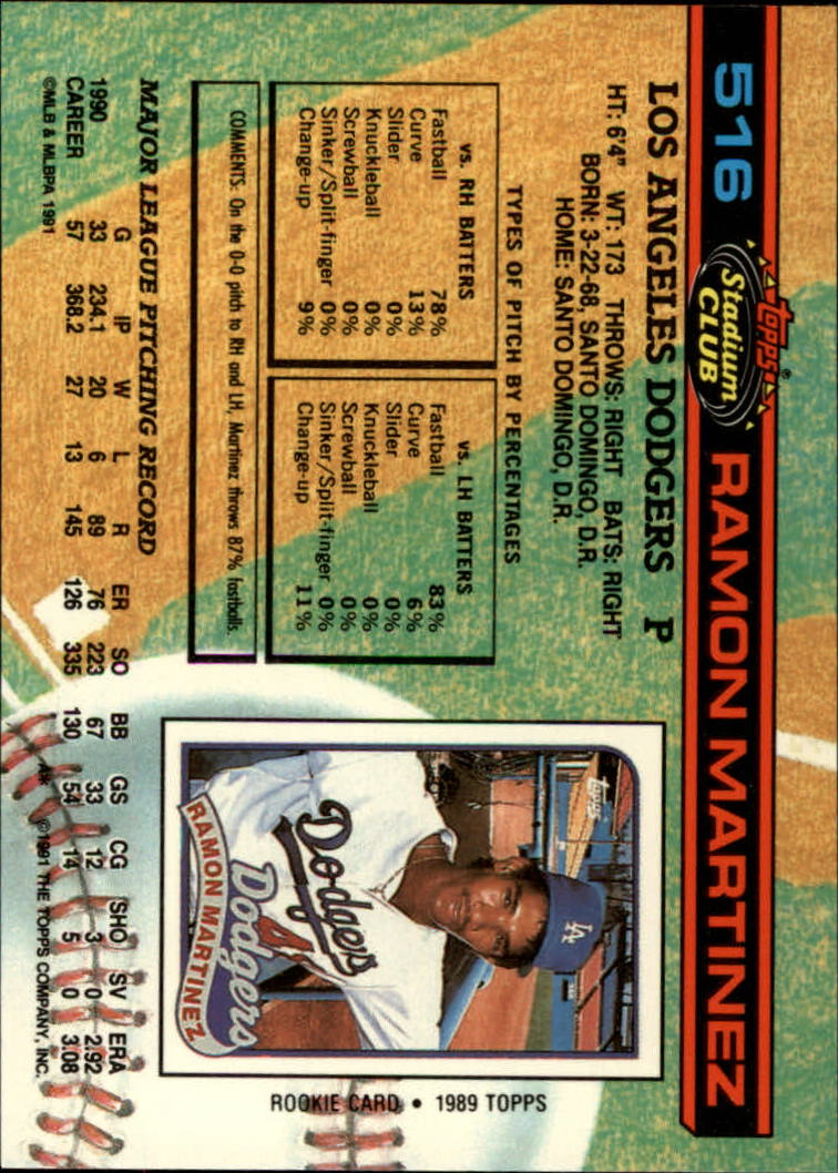 thumbnail 33  - 1991 Stadium Club Baseball Card Pick 501-600