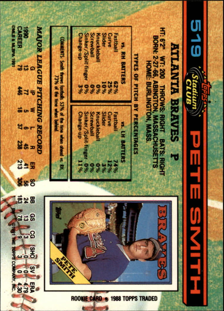 thumbnail 39  - 1991 Stadium Club Baseball Card Pick 501-600