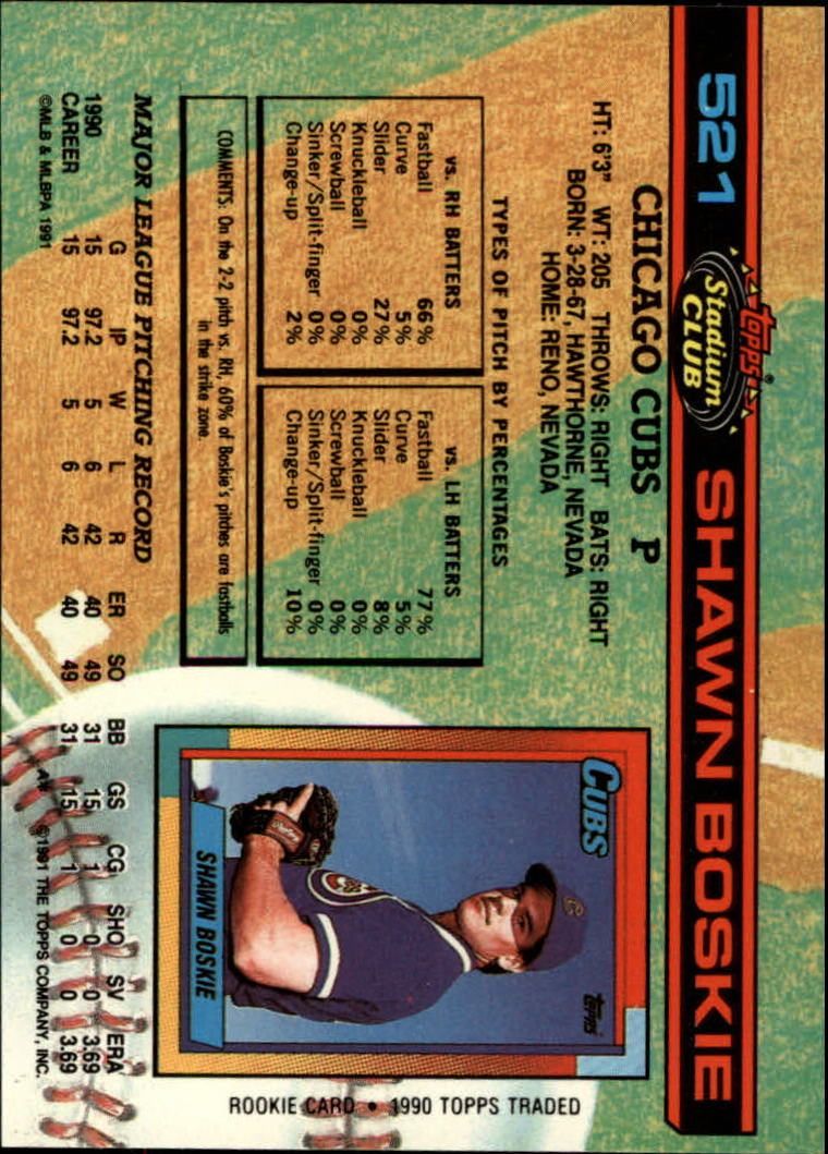 thumbnail 43  - 1991 Stadium Club Baseball Card Pick 501-600