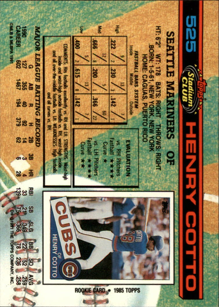 A1126- 1991 Stadium Club BB Cards 401-600 +Rookies -You Pick- 10+ FREE US SHIP - Picture 251 of 401