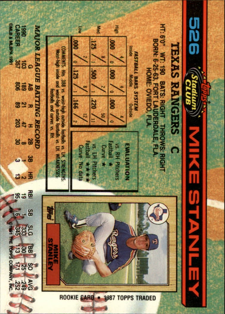A1126- 1991 Stadium Club BB Cards 401-600 +Rookies -You Pick- 10+ FREE US SHIP - Picture 253 of 401