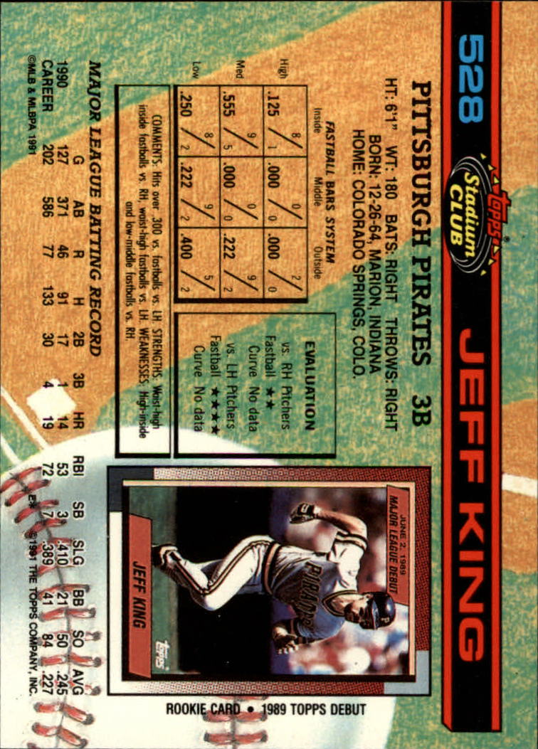 A1126- 1991 Stadium Club BB Cards 401-600 +Rookies -You Pick- 10+ FREE US SHIP - Picture 257 of 401