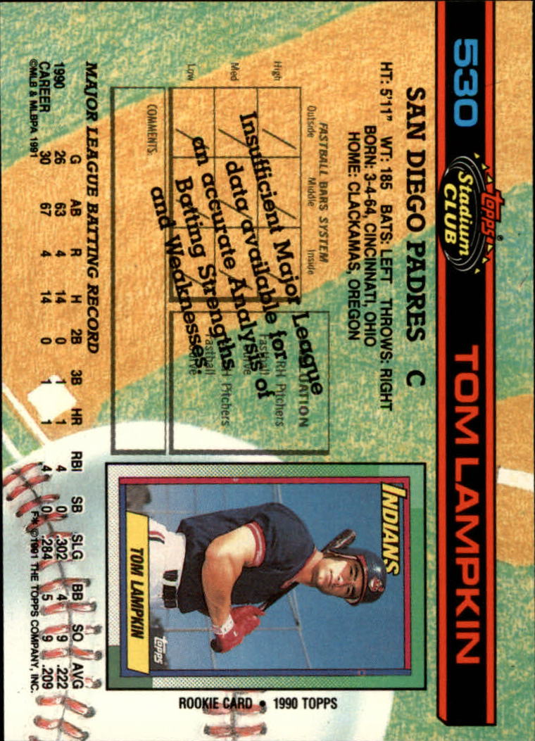 A1126- 1991 Stadium Club BB Cards 401-600 +Rookies -You Pick- 10+ FREE US SHIP - Picture 261 of 401