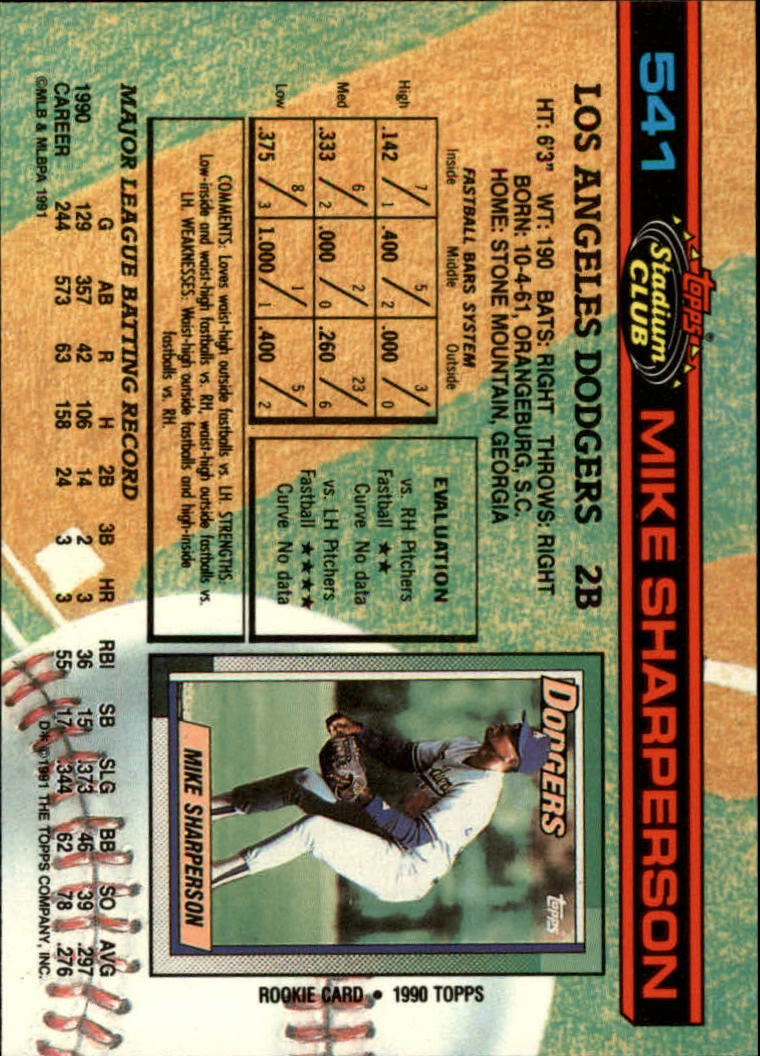 A1126- 1991 Stadium Club BB Cards 401-600 +Rookies -You Pick- 10+ FREE US SHIP - Picture 283 of 401