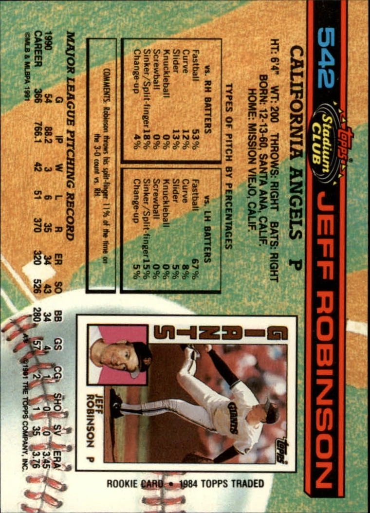 thumbnail 85  - 1991 Stadium Club Baseball Card Pick 501-600