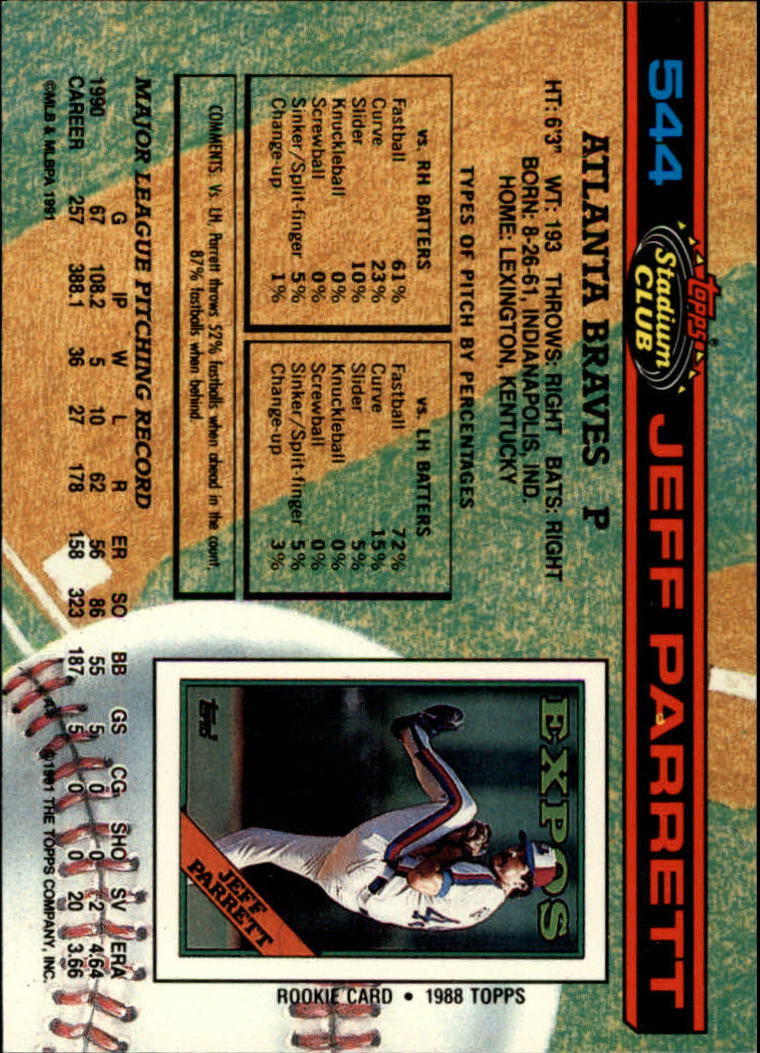 thumbnail 89  - 1991 Stadium Club Baseball Card Pick 501-600