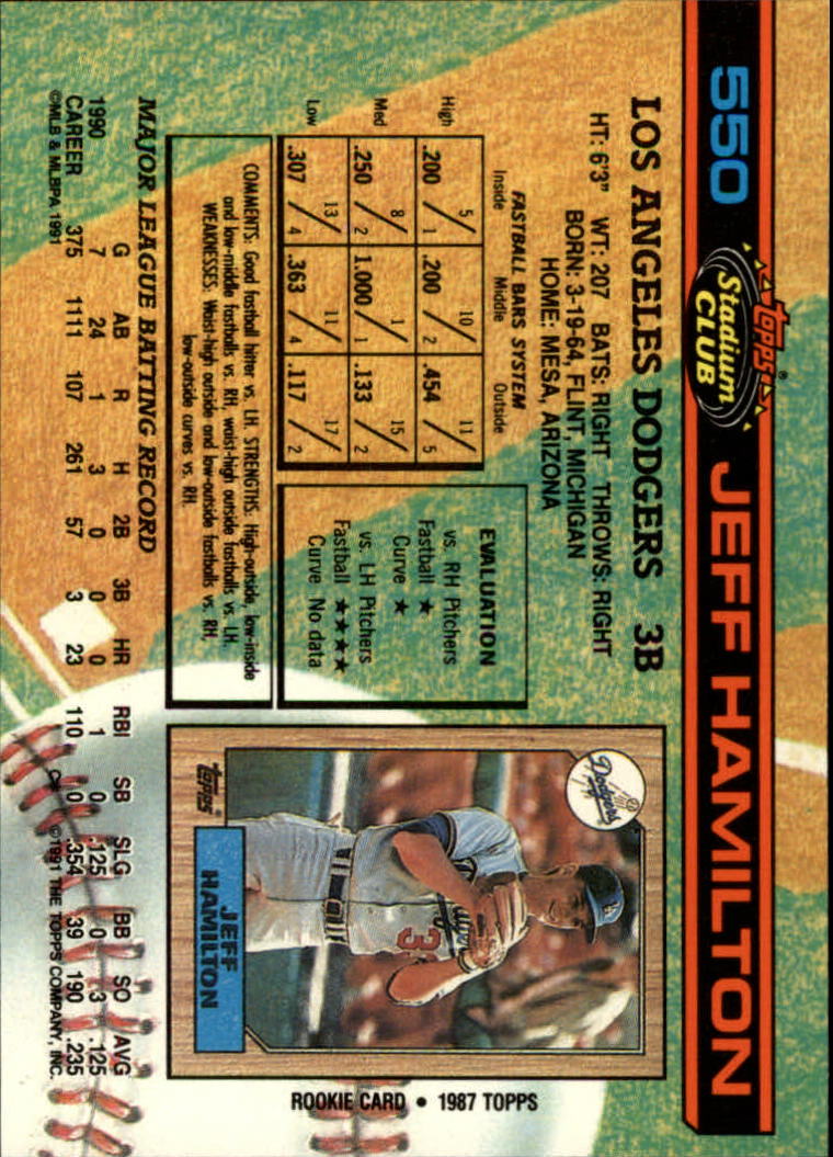 thumbnail 101  - 1991 Stadium Club Baseball Card Pick 501-600