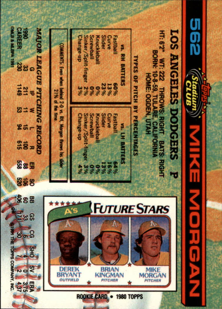 thumbnail 325  - A1126- 1991 Stadium Club BB Cards 401-600 +Rookies -You Pick- 10+ FREE US SHIP