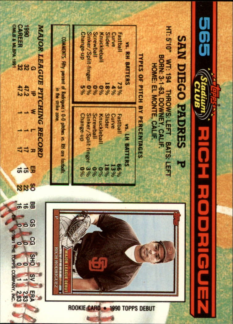 A1126- 1991 Stadium Club BB Cards 401-600 +Rookies -You Pick- 10+ FREE US SHIP - Picture 331 of 401