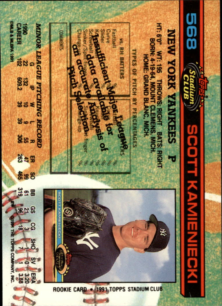 A1126- 1991 Stadium Club BB Cards 401-600 +Rookies -You Pick- 10+ FREE US SHIP - Picture 337 of 401